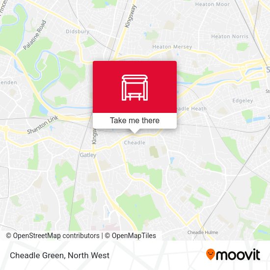Cheadle Green map
