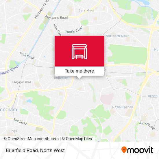 Briarfield Road map