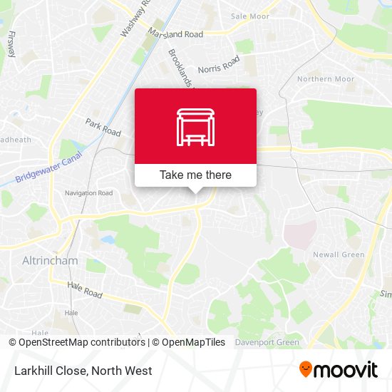 Larkhill Close map