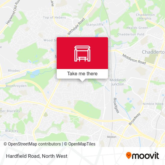 Hardfield Road map