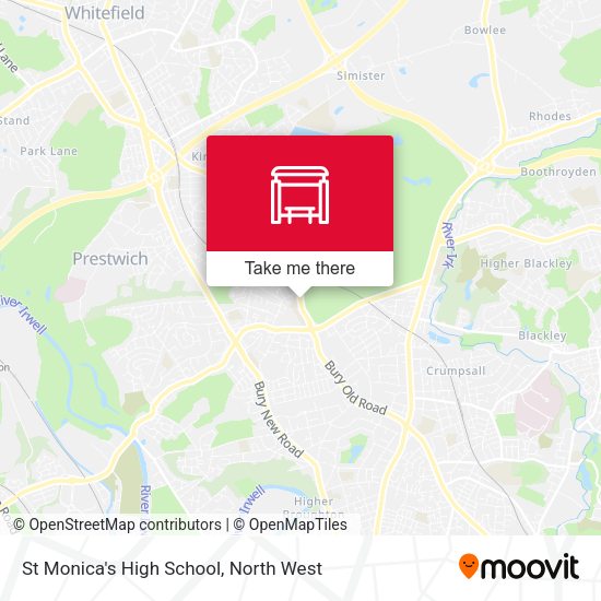St Monica's High School map