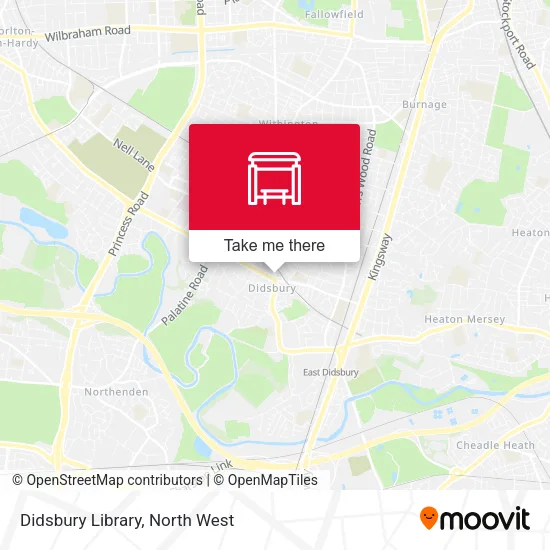 Didsbury Library map