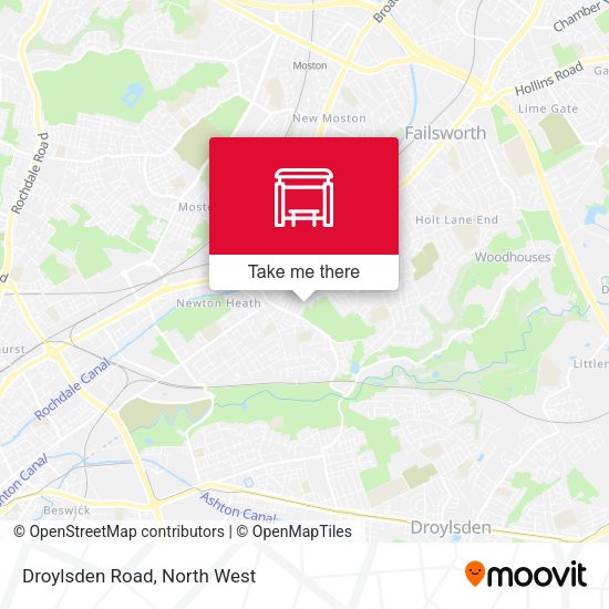 Droylsden Road map