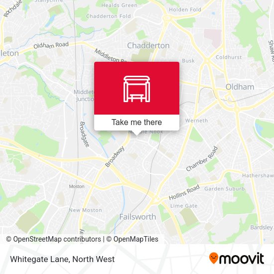 Whitegate Lane map
