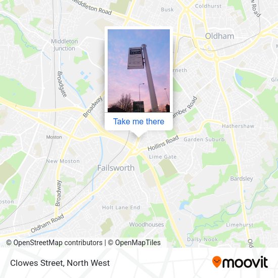 Clowes Street map