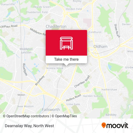 Dearnalay Way map