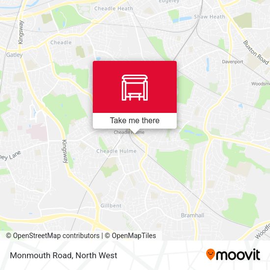 Monmouth Road map