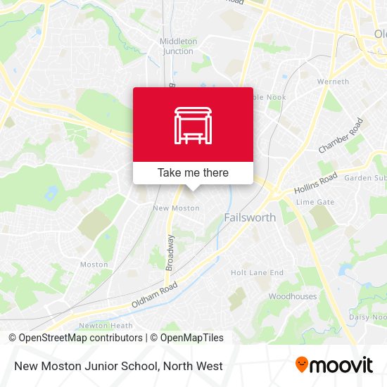 New Moston Junior School map