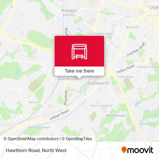 Hawthorn Road map