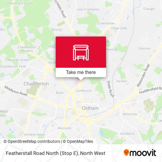 Featherstall Road North (Stop E) map