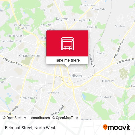 Belmont Street map