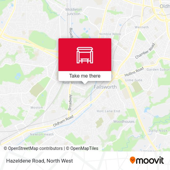 Hazeldene Road map