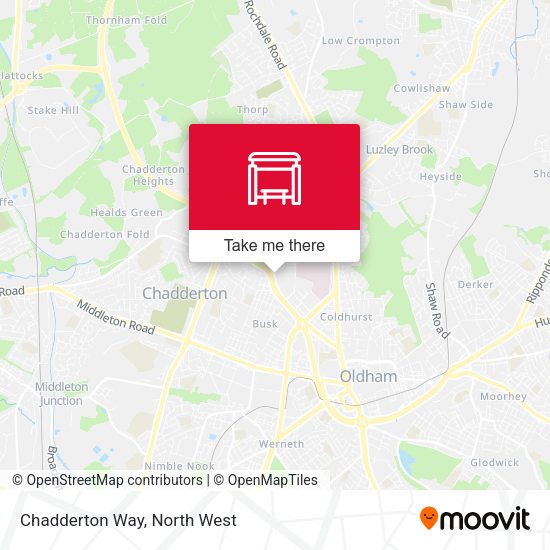Chadderton Way map