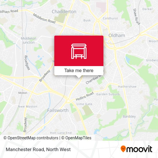 Manchester Road map