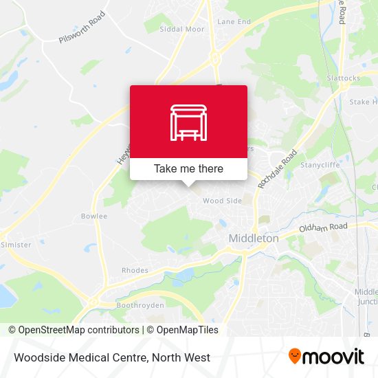 Woodside Medical Centre map