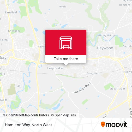 Hamilton Way map