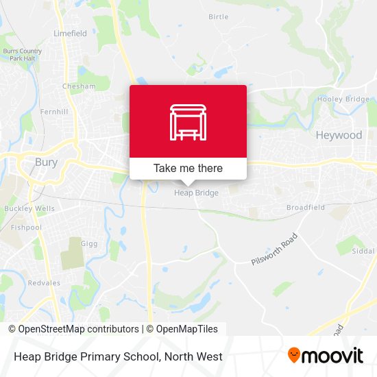 Heap Bridge Primary School map