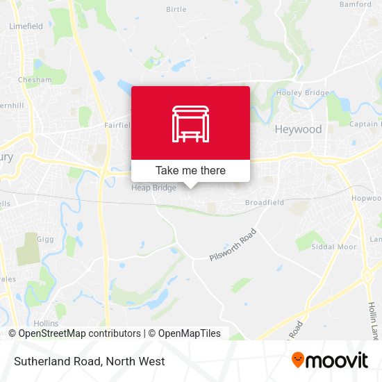 Sutherland Road map