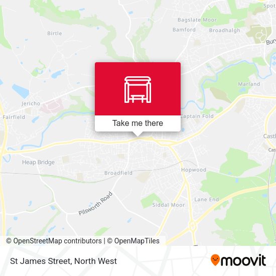 St James Street map