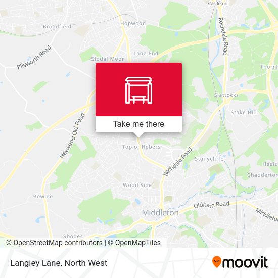 Langley Lane map
