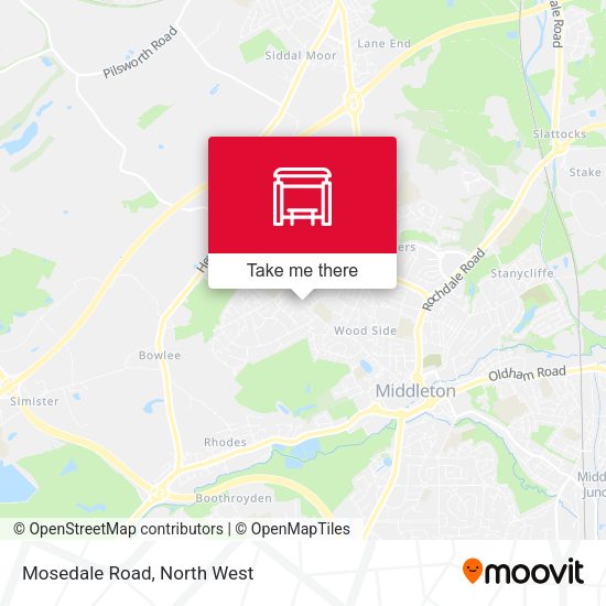 Mosedale Road map