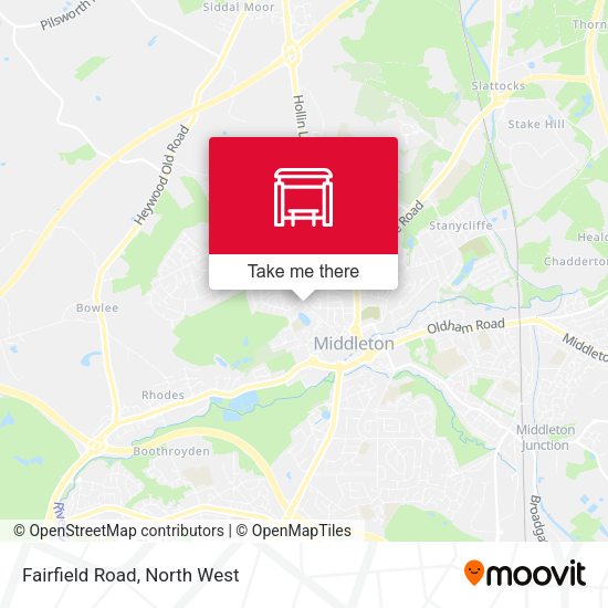 Fairfield Road map
