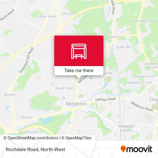 Rochdale Road map