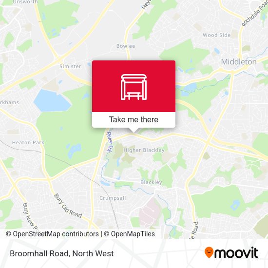 Broomhall Road map