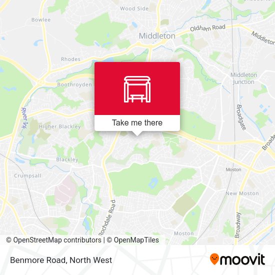 Benmore Road map