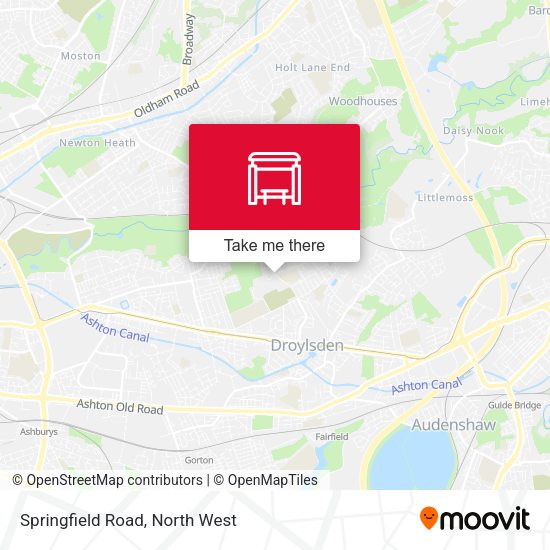 Springfield Road map