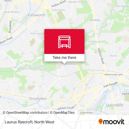 Laurus Ryecroft map