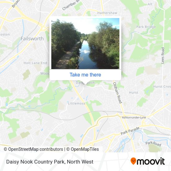 Daisy Nook Country Park map