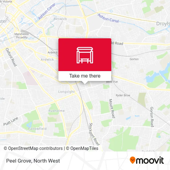 Peel Grove map