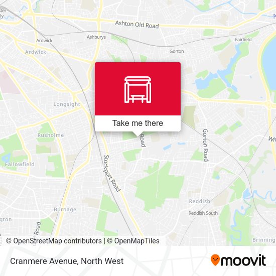 Cranmere Avenue map
