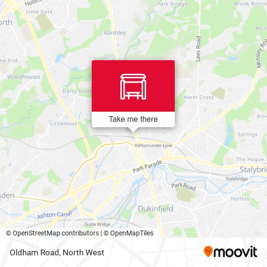 Oldham Road map