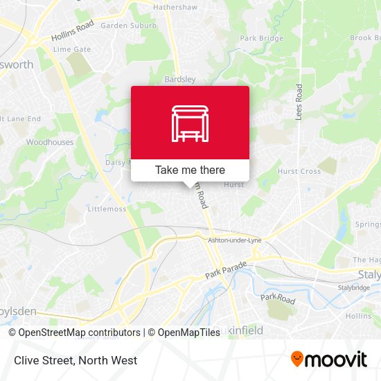 Clive Street map