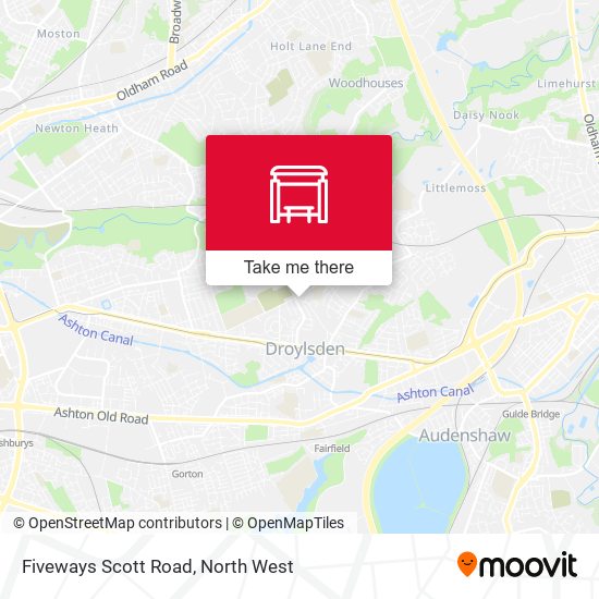 Fiveways Scott Road map