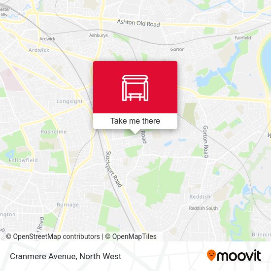 Cranmere Avenue map