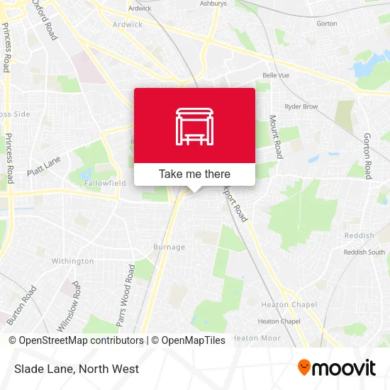 Slade Lane map