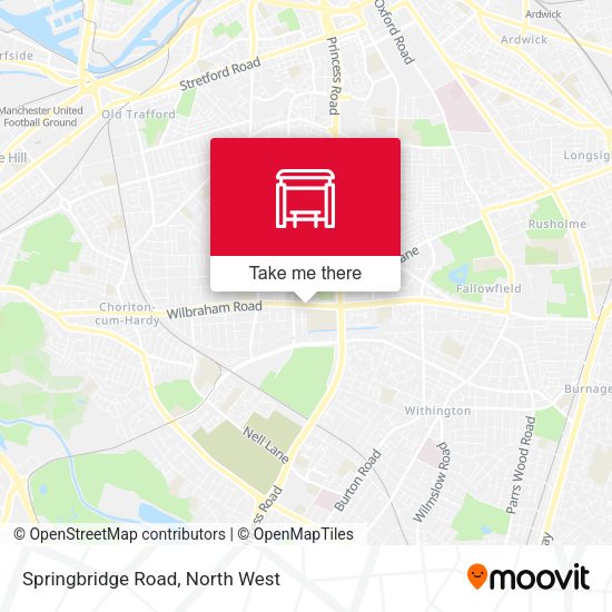Springbridge Road map