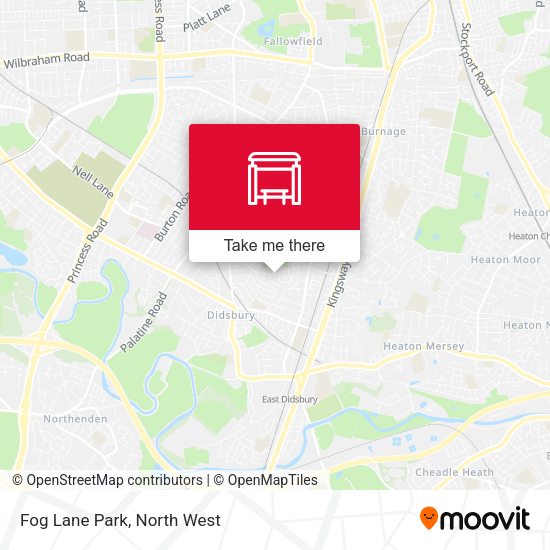 Fog Lane Park map