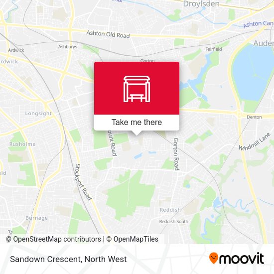 Sandown Crescent map