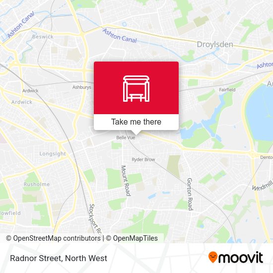 Radnor Street map