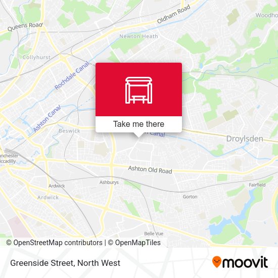 Greenside Street map