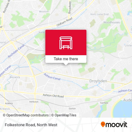 Folkestone Road map
