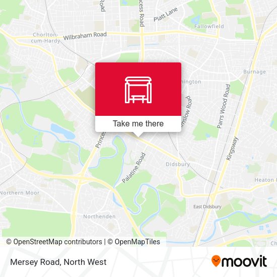 Mersey Road map
