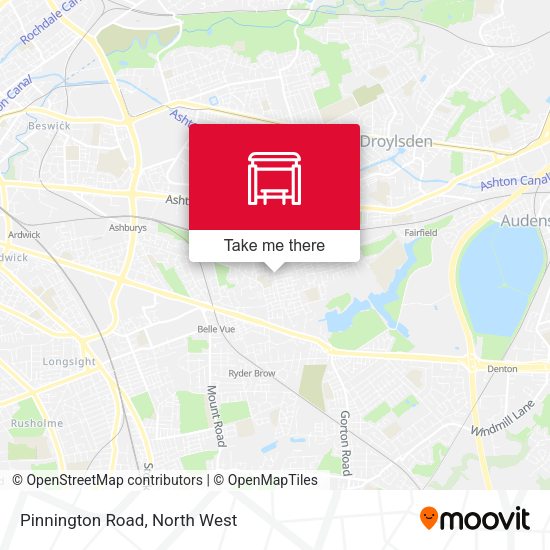 Pinnington Road map