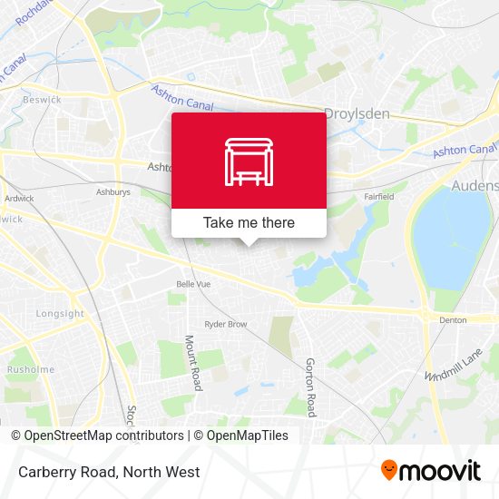 Carberry Road map