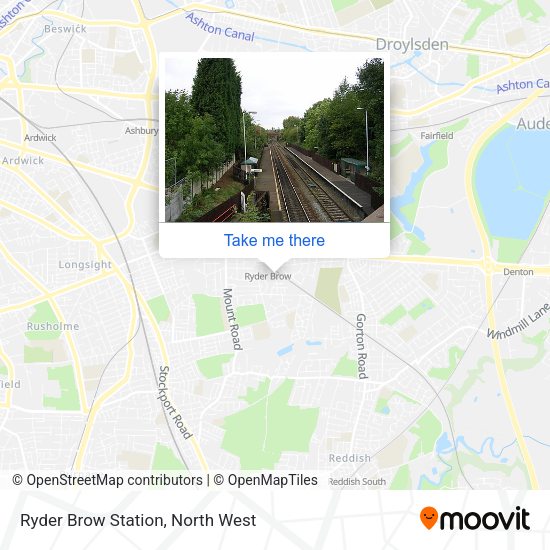 Ryder Brow Station map
