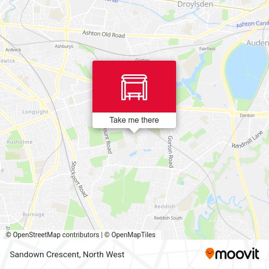 Sandown Crescent map